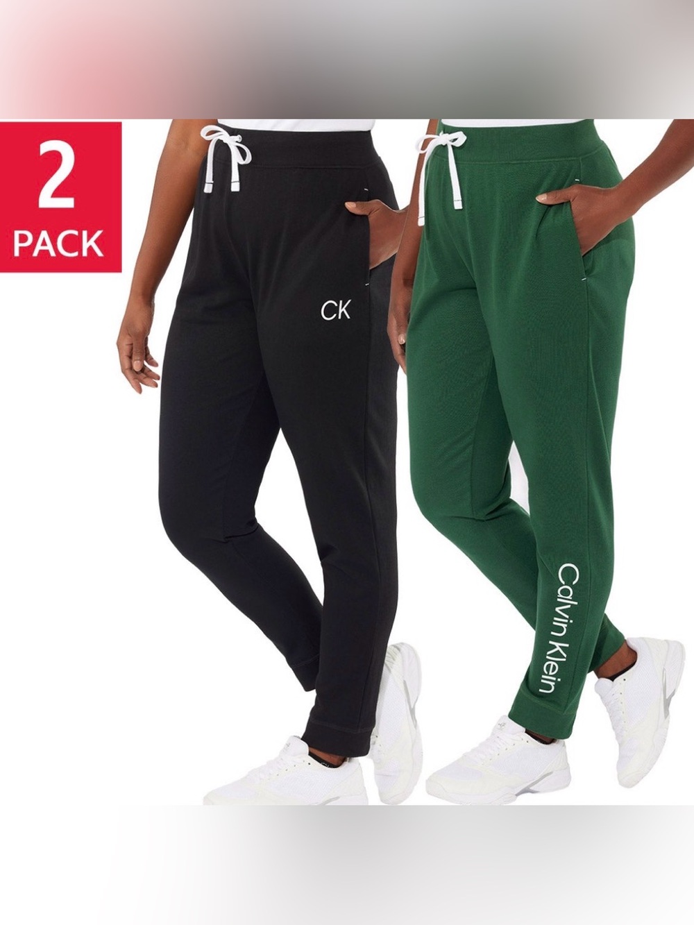 Womens Calvin Klein 2PK Joggers Size S